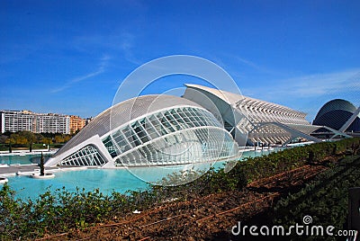 City of Arts and Sciences, Valencia, Spain Editorial Stock Photo